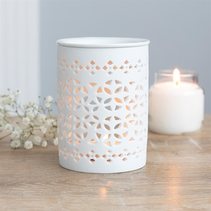 WAX BURNER - WHITE CUT OUT BURNER