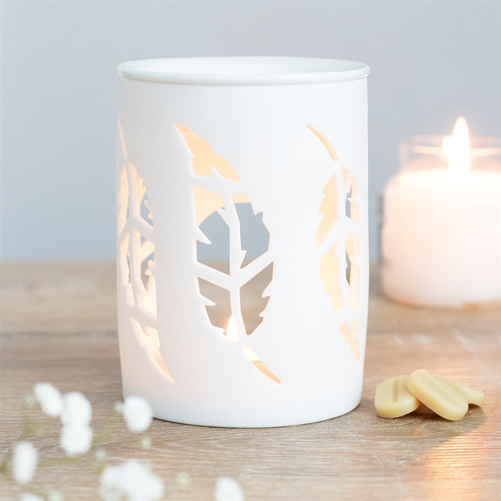 WAX BURNER - WHITE FEATHER