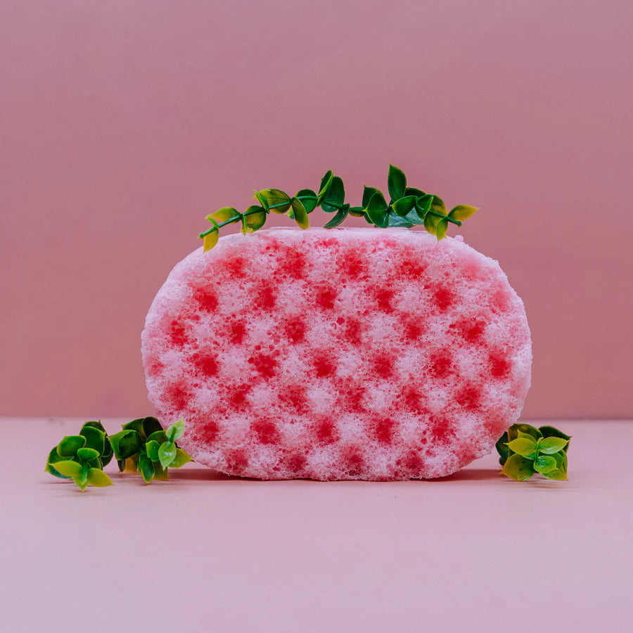 SCENTED SOAP SPONGE - MARSHMALLOW & RASPBERRY