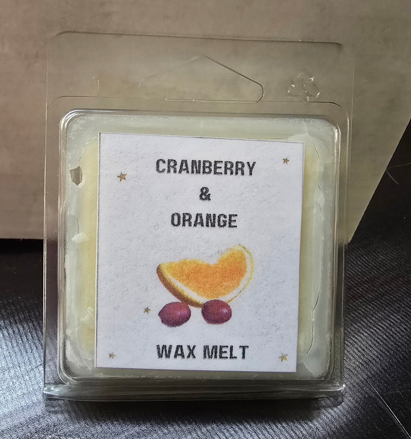 CHRISTMAS WAX MELT - ORANGE & CRANBERRY