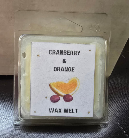 CHRISTMAS WAX MELT - ORANGE & CRANBERRY